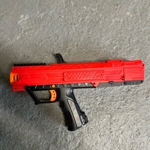 Red and Black Toy Blaster